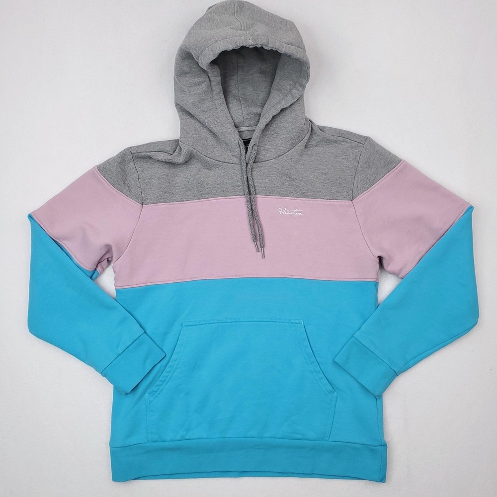Primitive Hoodie Mens Medium Colorblock Skateboarding Pullover Sweatshirt